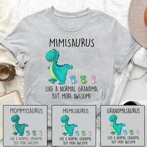 Grandmasaurus Shirt Funny Grandma Dinosaur Tee